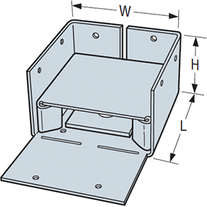 Simpson Strong-Tie ABW44Z Standoff Post Base