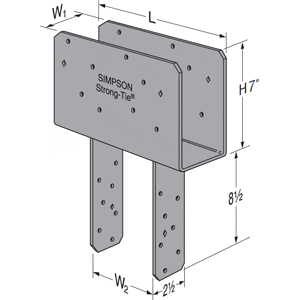 Simpson Strong-Tie CCQ3-4SDS2.5 Column Cap with SDS Screws