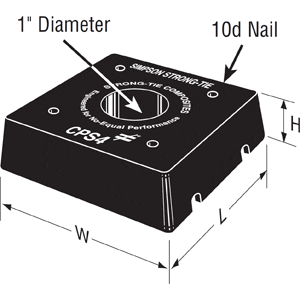 Simpson Strong-Tie CPS4 Composite Standoff Base