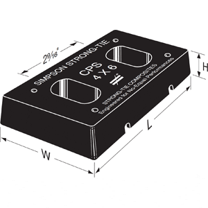 Simpson Strong-Tie CPS46 Composite Standoff Base