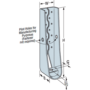 Simpson Strong-Tie HDU4 Holdown with SDS Screws