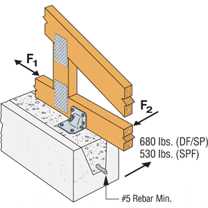 Simpson Strong-Tie HGAM10KTA Wood to Masonry Hurricane Clip