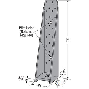 Simpson Strong-Tie HHDQ14 Holdown with SDS Screws