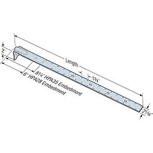 Simpson Strong-Tie HPA28 Purlin Anchor