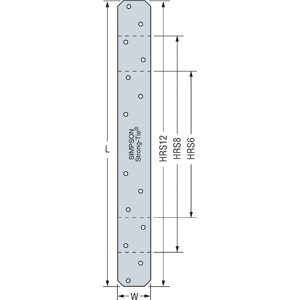 Simpson Strong-Tie HRS8 Flat Strap Tie