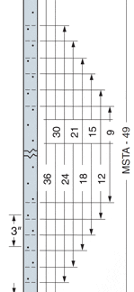 Simpson Strong-Tie MSTA21 Flat Strap Tie