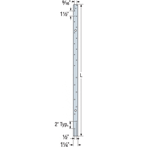 Simpson Strong-Tie MSTAM24 Wood to Masonry Flat Strap