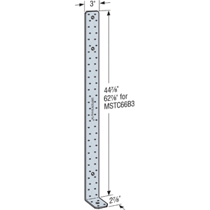 Simpson Strong-Tie MSTC66B3Z Pre-Bent Strap